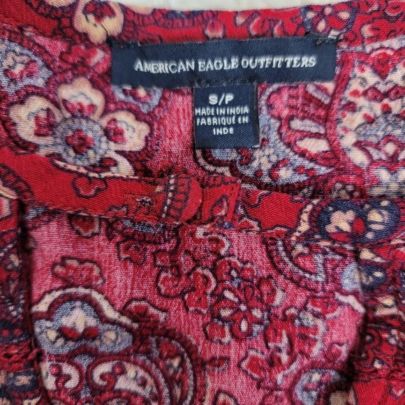 American Eagle Outfitters Long Sleeves BOHO Dress - Picture 10 of 13